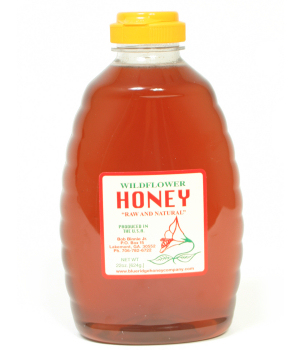 Wildflower Honey Plastic Jar 32oz  Case of 12